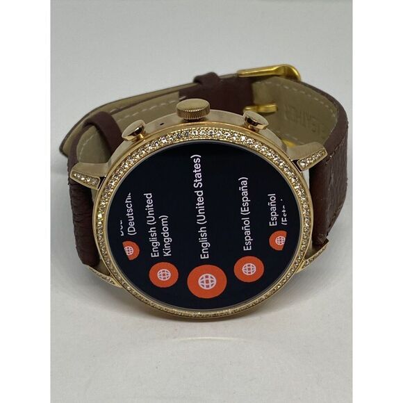 Fossil Gen 4 Authentic Digital Dial Smart Watch Custom Band FTW6015 AB574 - Picture 6 of 10